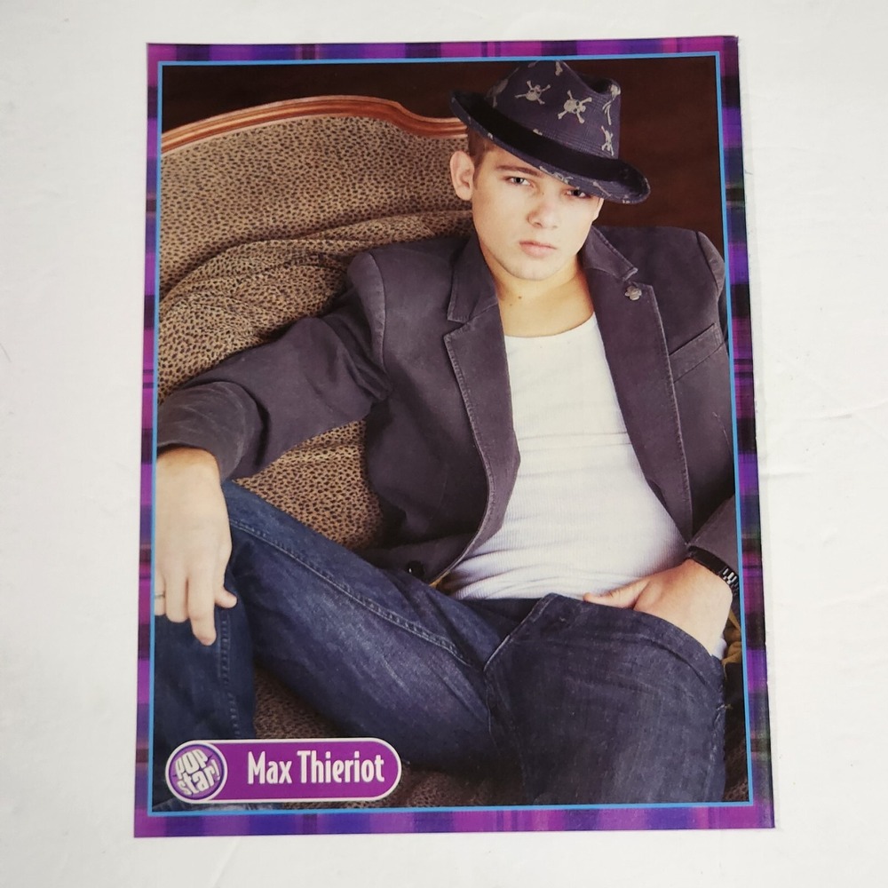 Max Thieriot Young Teen Boy Pin-Up Poster Clipping 8x10.5 Popstar Magazine Art